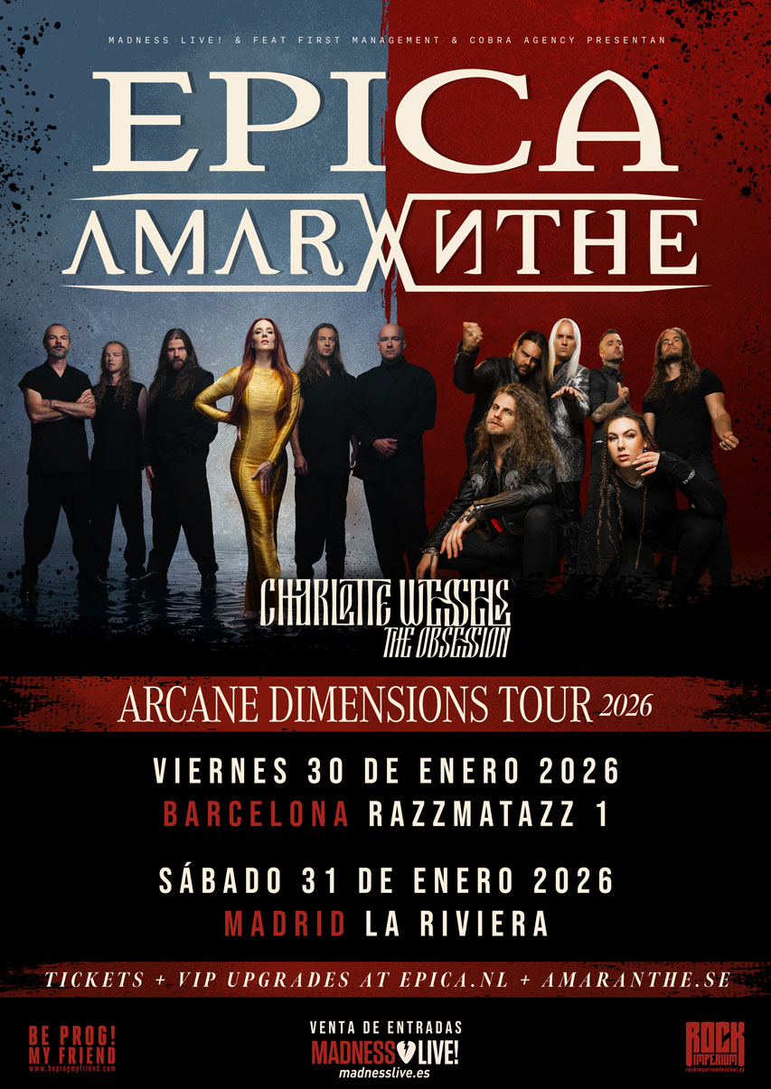 Epica + Amaranthe + Charlotte Wessels en Madrid