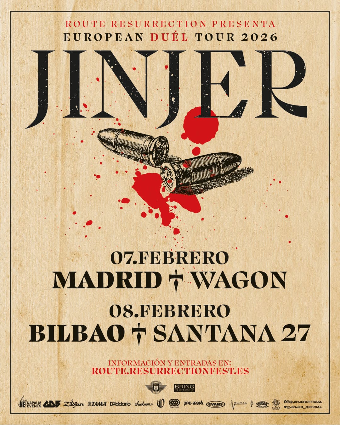 Jinjer en España