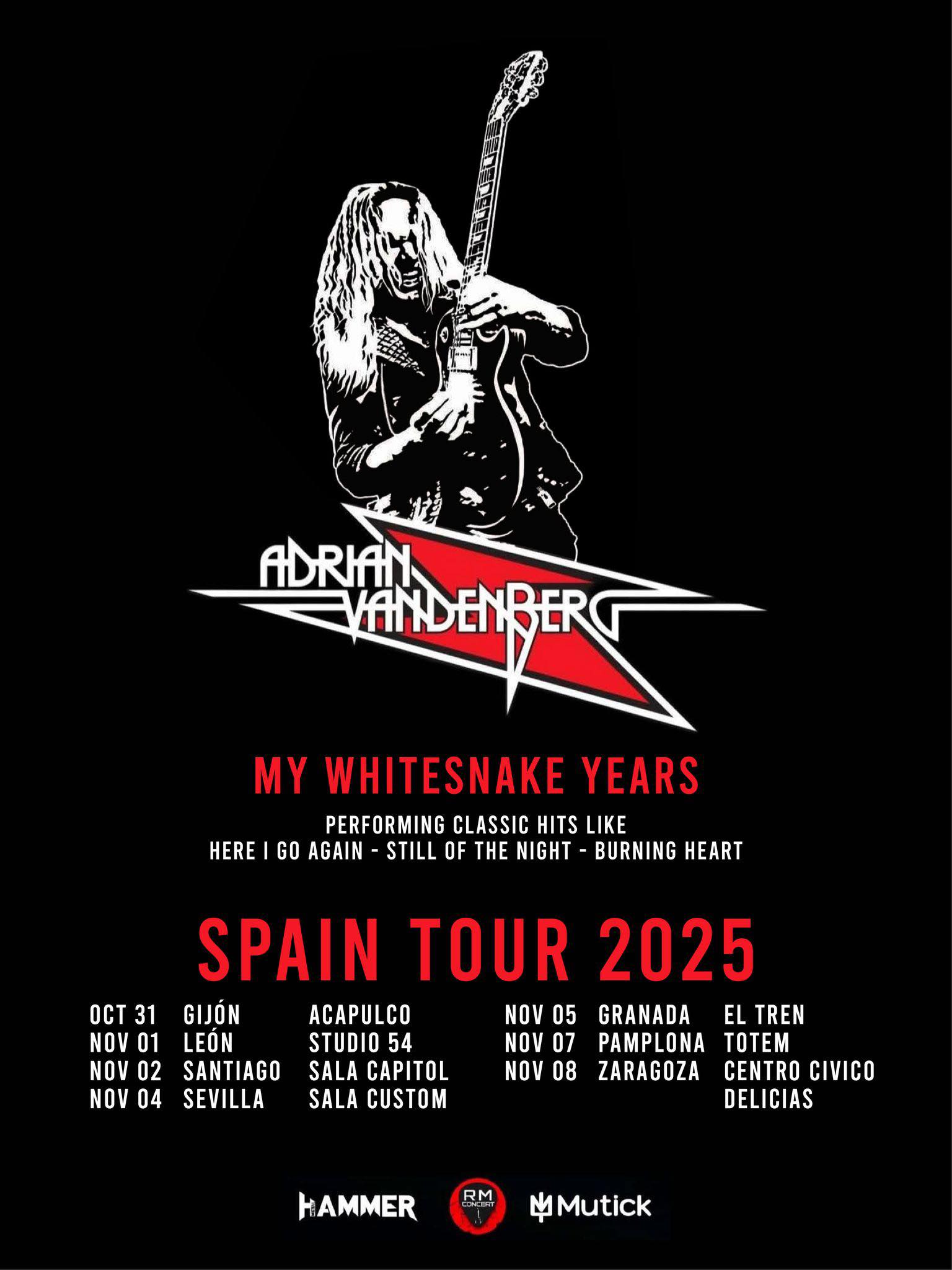 Adrian Vandenberg en España